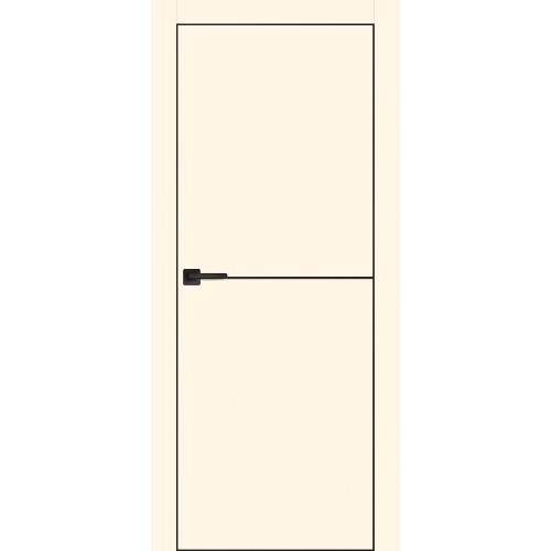 Дверь PX-19 черная кромка с 4-х ст. Магнолия